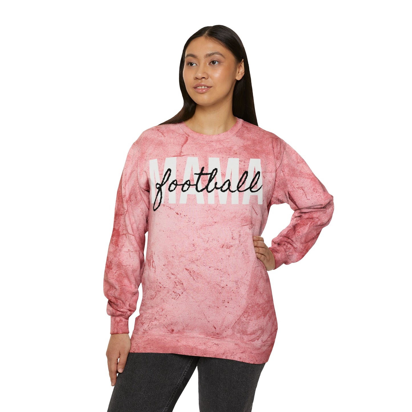 Football Mama Tie Dye Sweatshirt