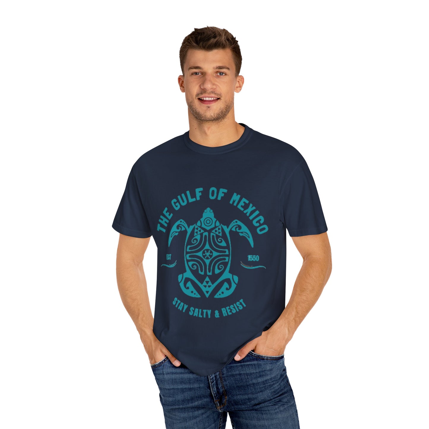 Gulf of Mexico Graphic T-Shirt (Teal Text)