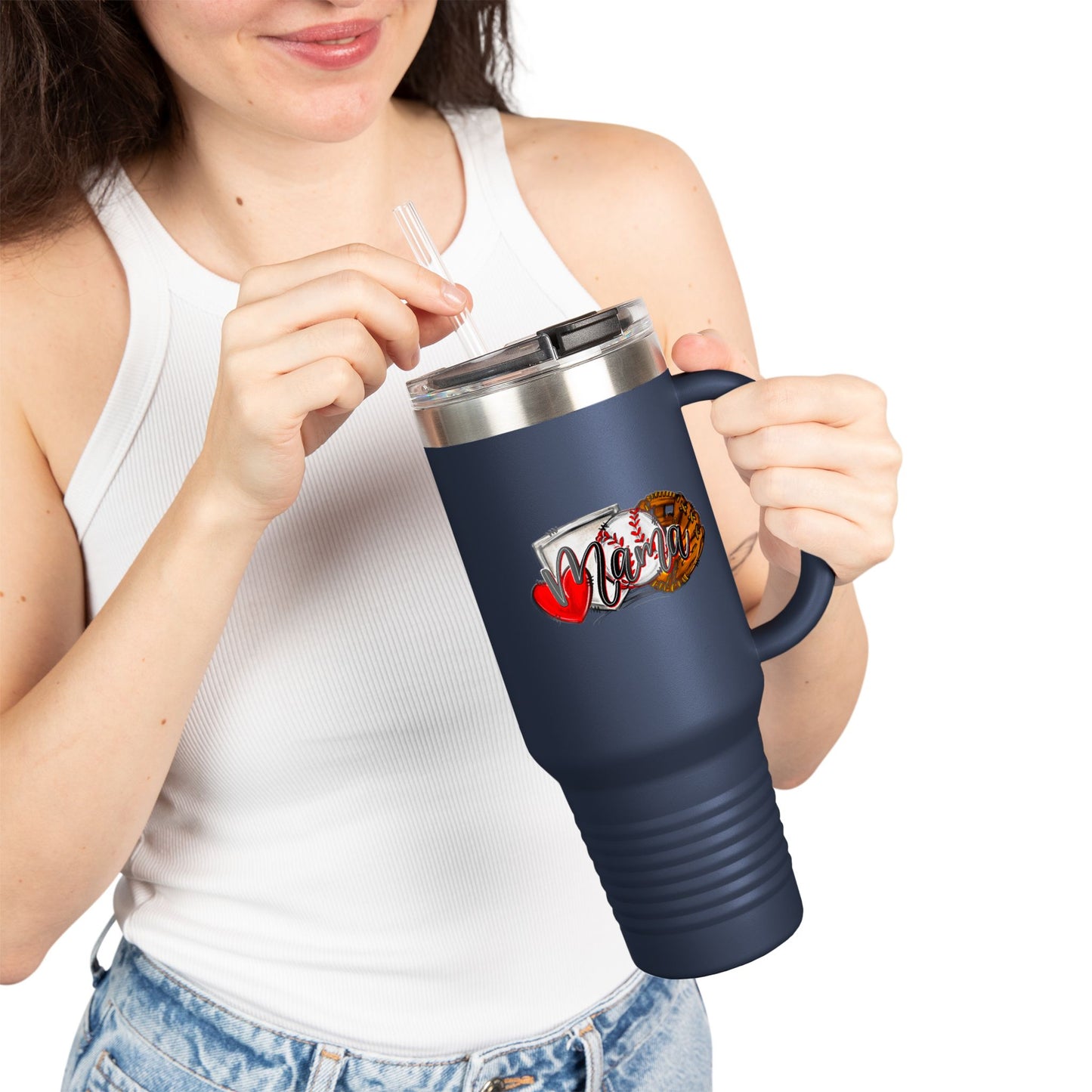 Baseball Insulated Travel Mug - 40oz