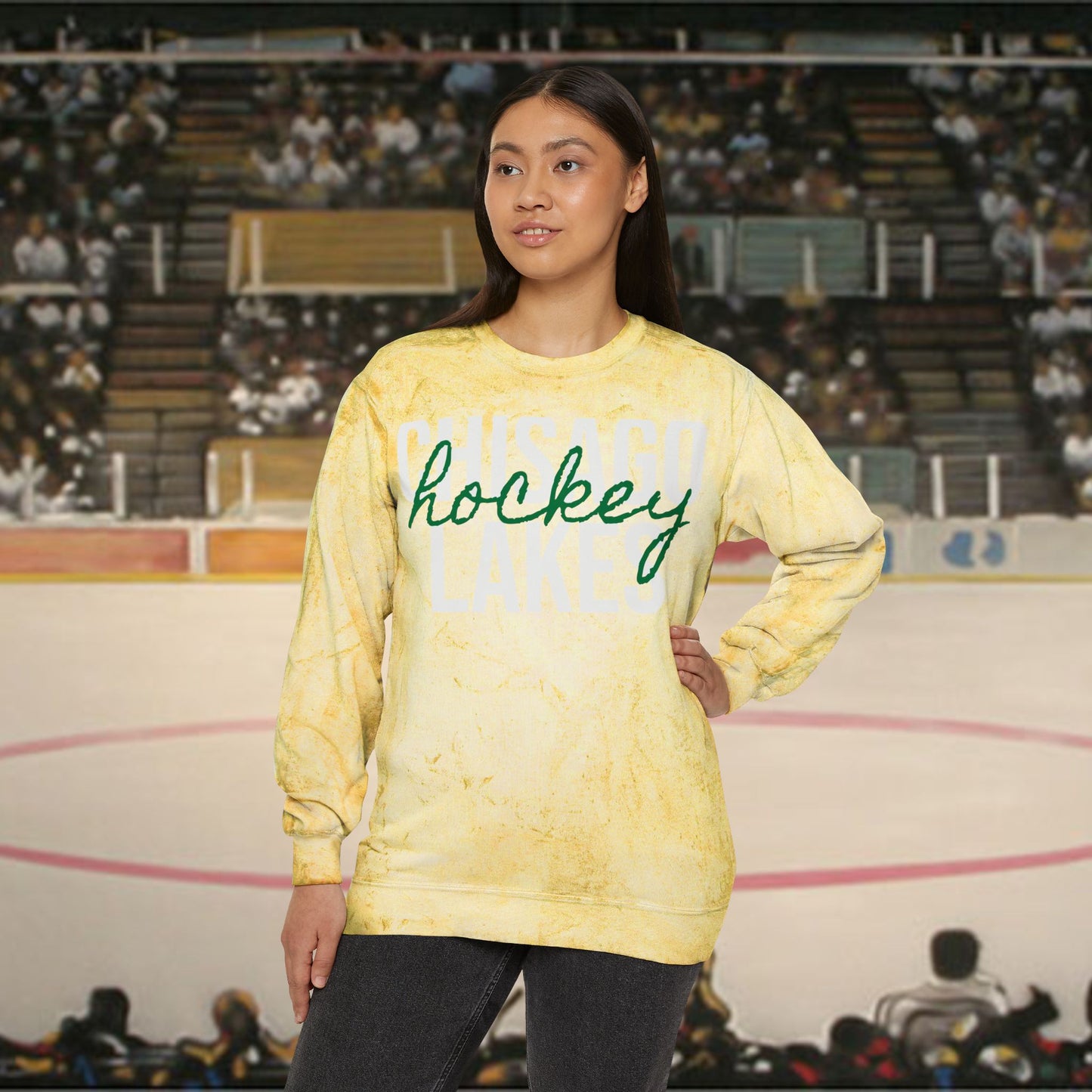 Central MN (1) High School Hockey - Tie Dye Sweatshirt
