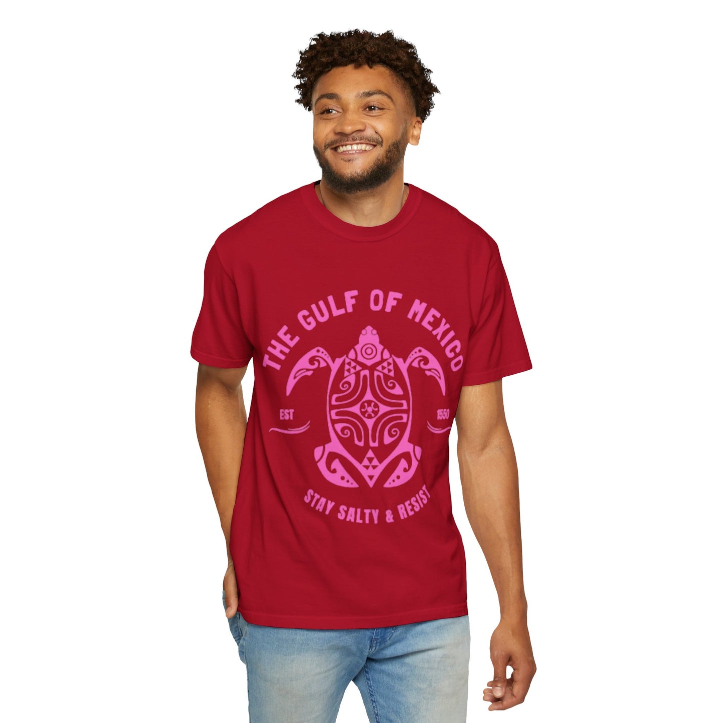 Gulf of Mexico Graphic T-Shirt (PinkText)