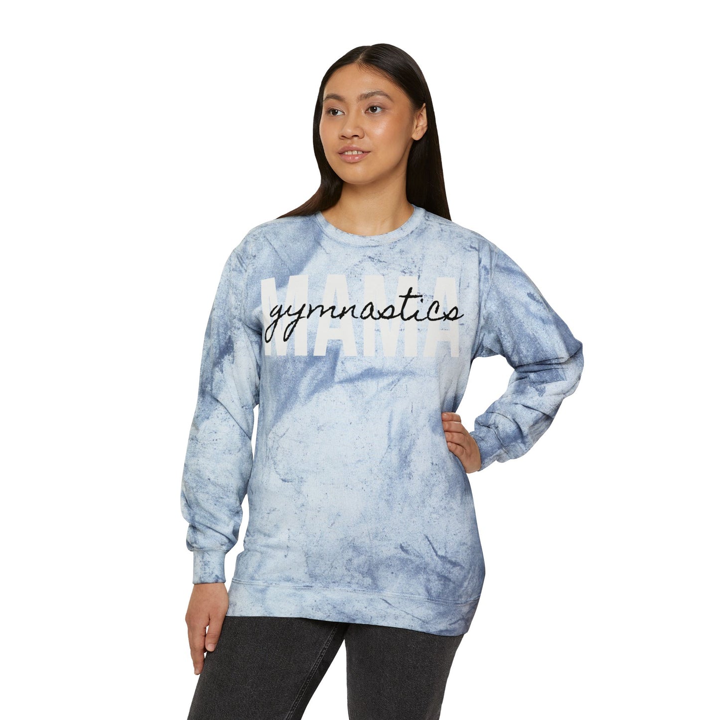 Gymnastics Mama Tie Dye Sweatshirt