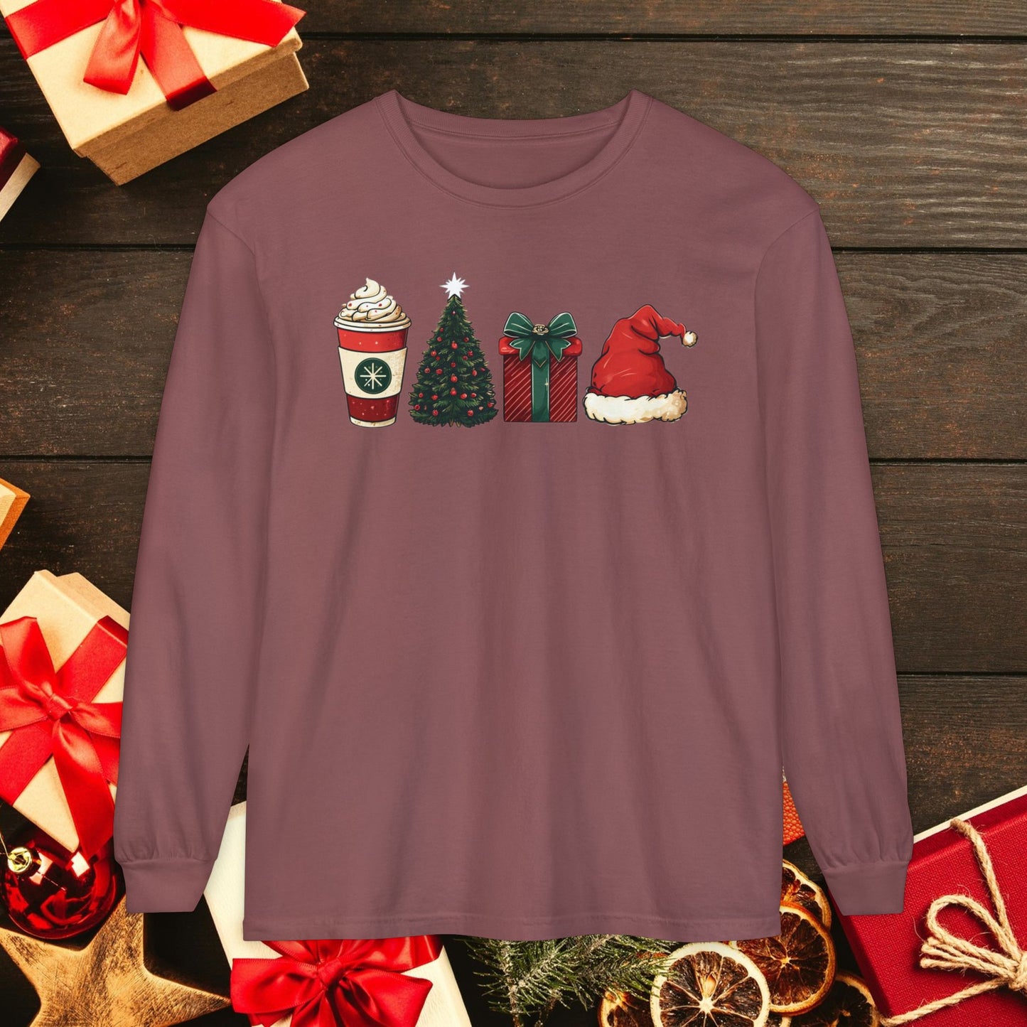 Christmas Icons Long Sleeve T-Shirt