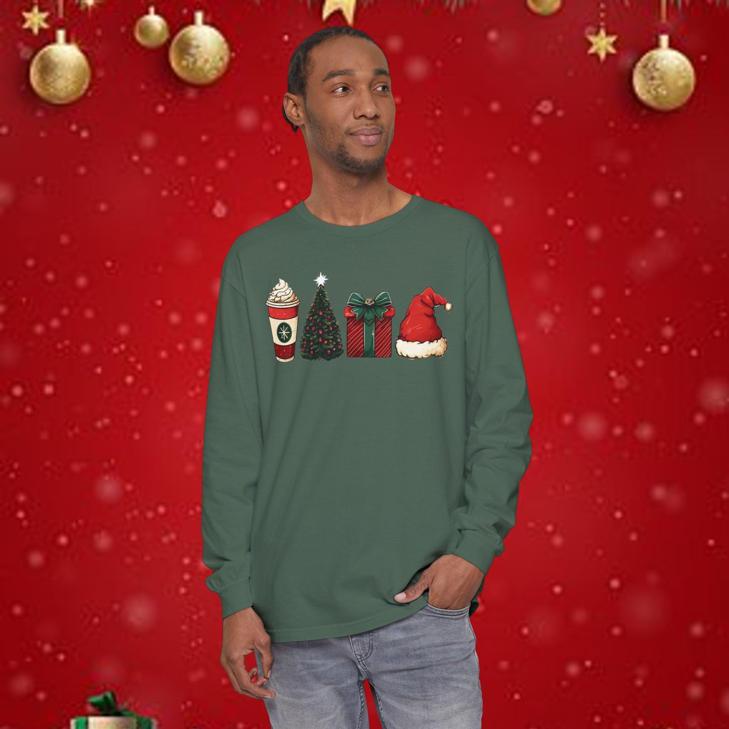 Christmas Icons Long Sleeve T-Shirt