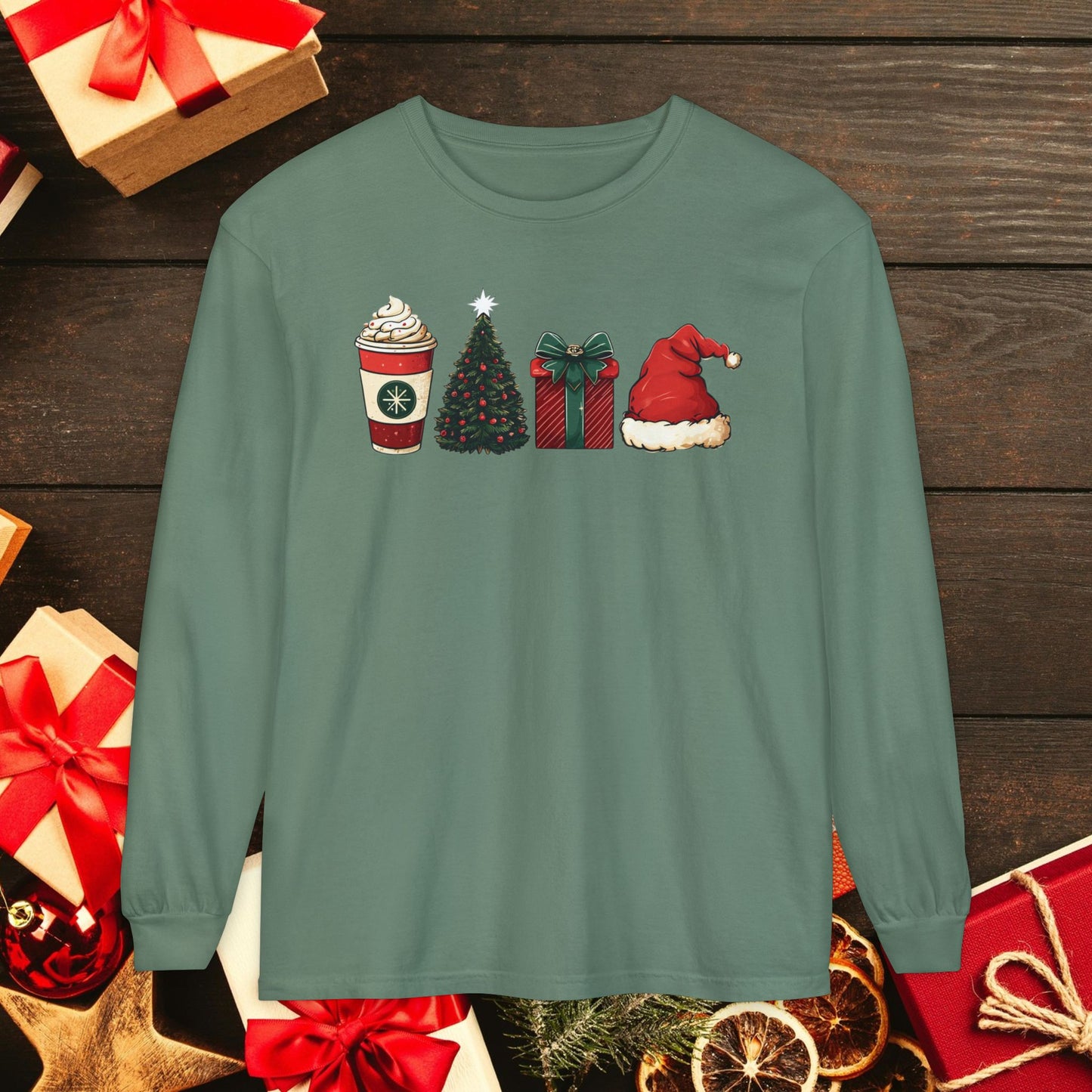 Christmas Icons Long Sleeve T-Shirt