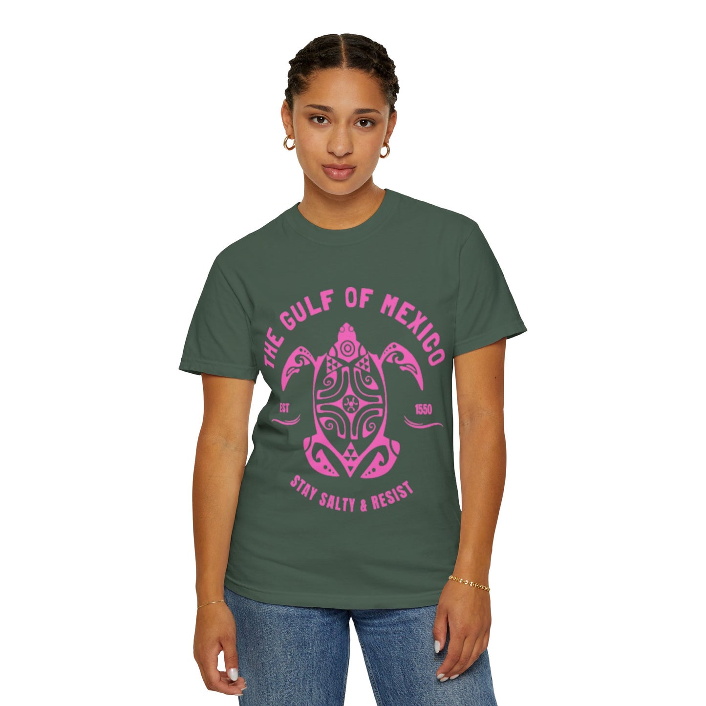 Gulf of Mexico Graphic T-Shirt (PinkText)