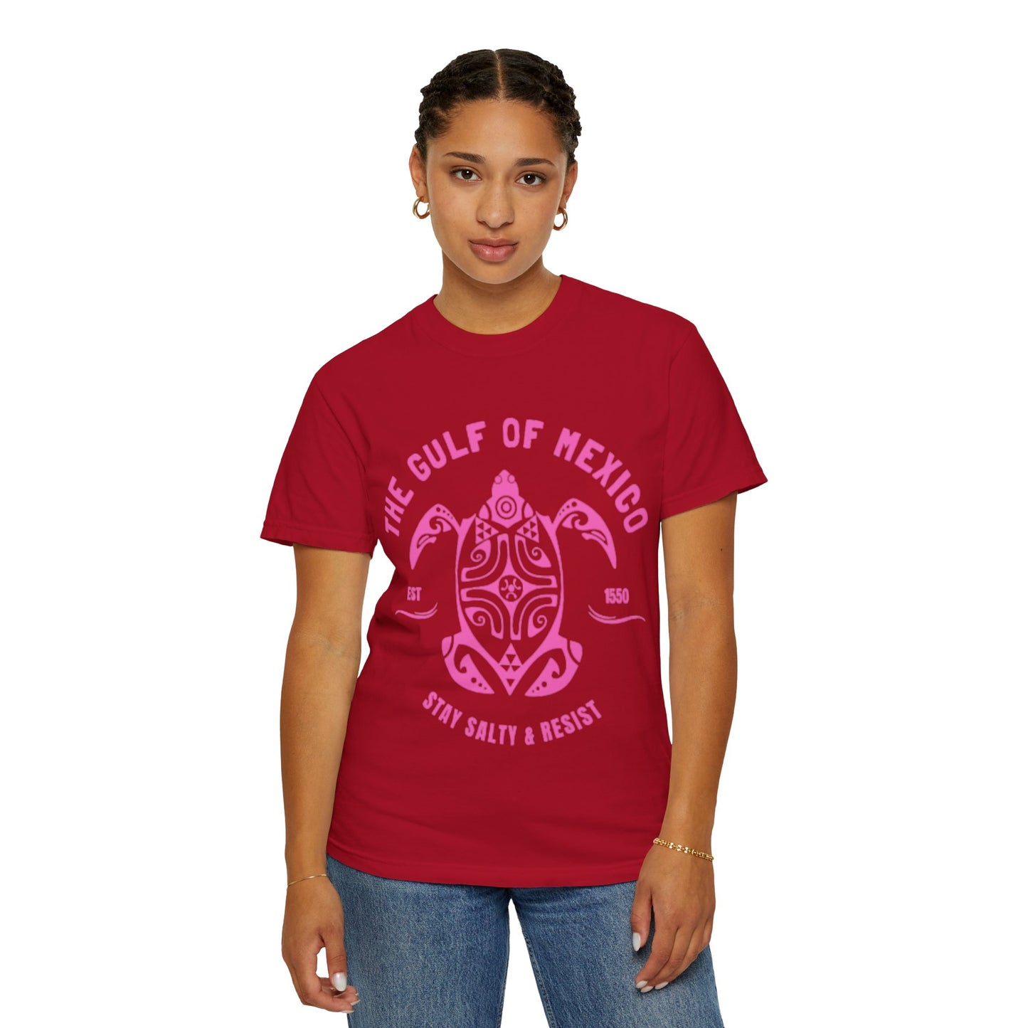 Gulf of Mexico Graphic T-Shirt (PinkText)