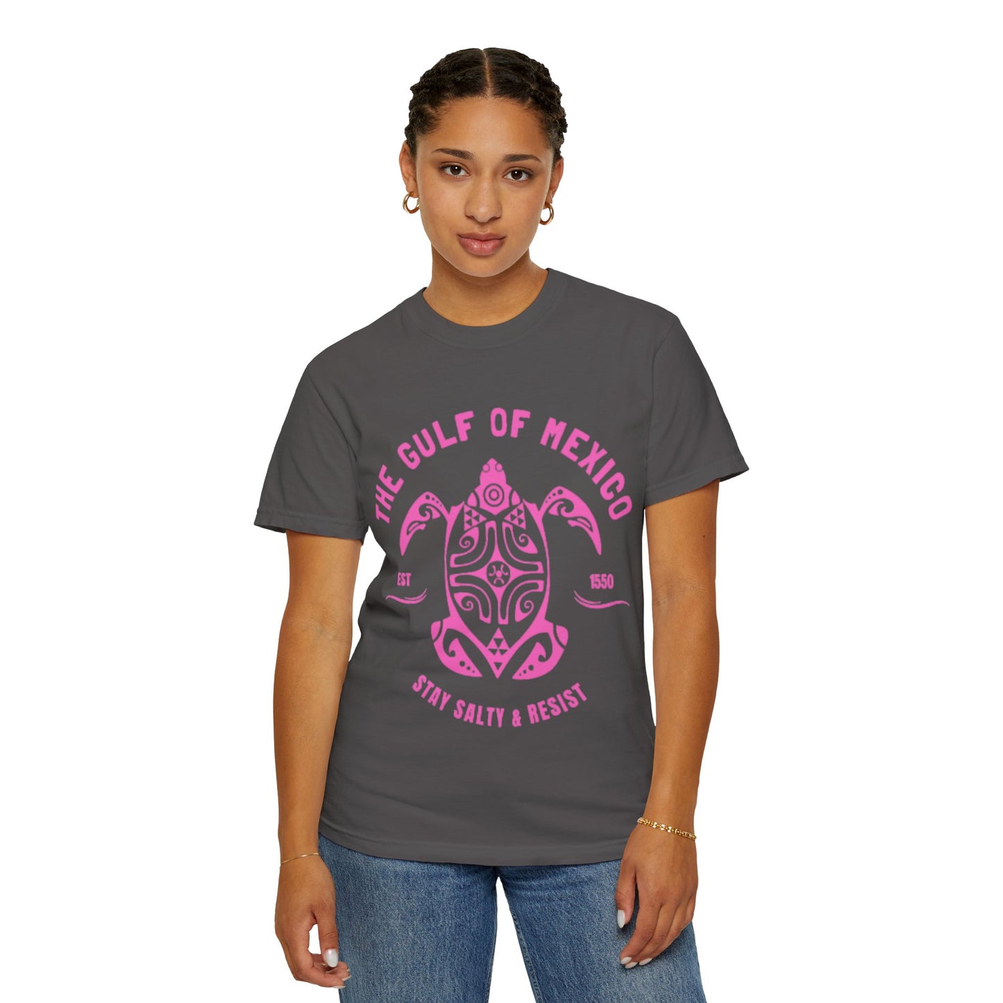 Gulf of Mexico Graphic T-Shirt (PinkText)