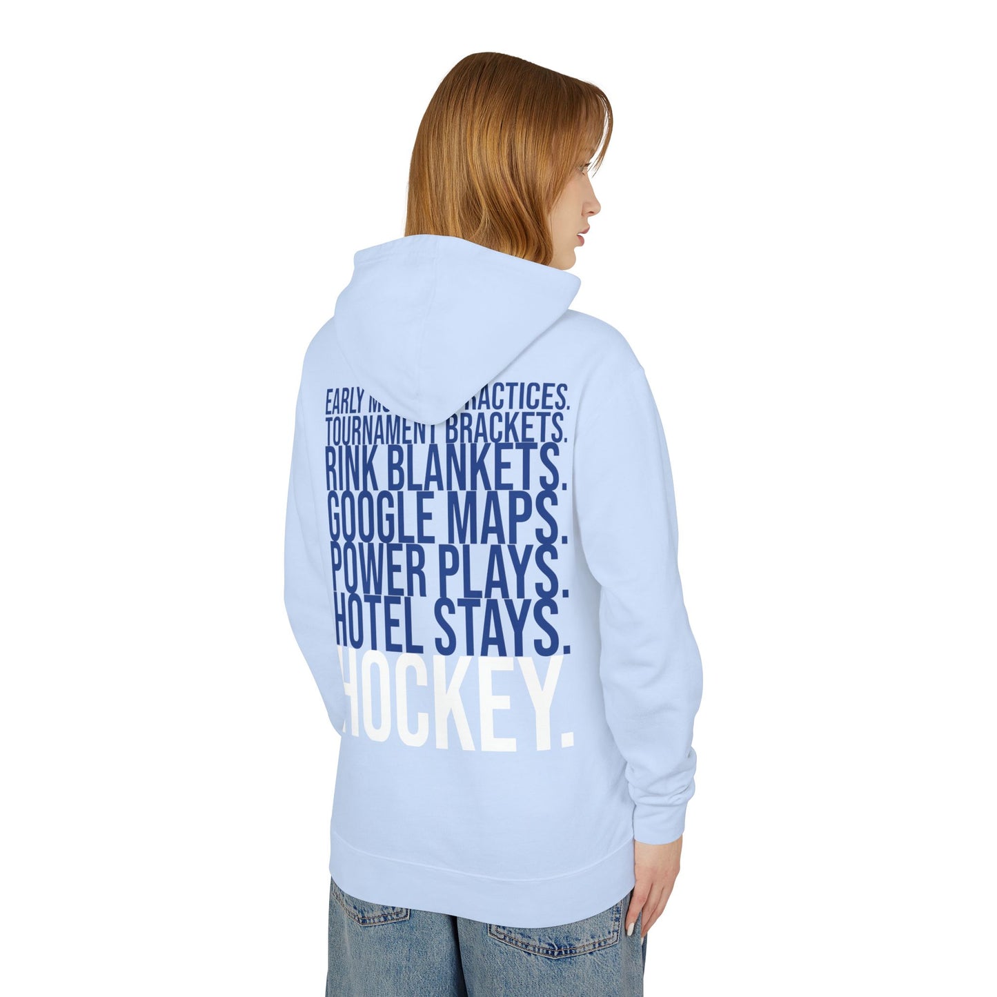 High School Hockey Grandma Lightweight Hoodie