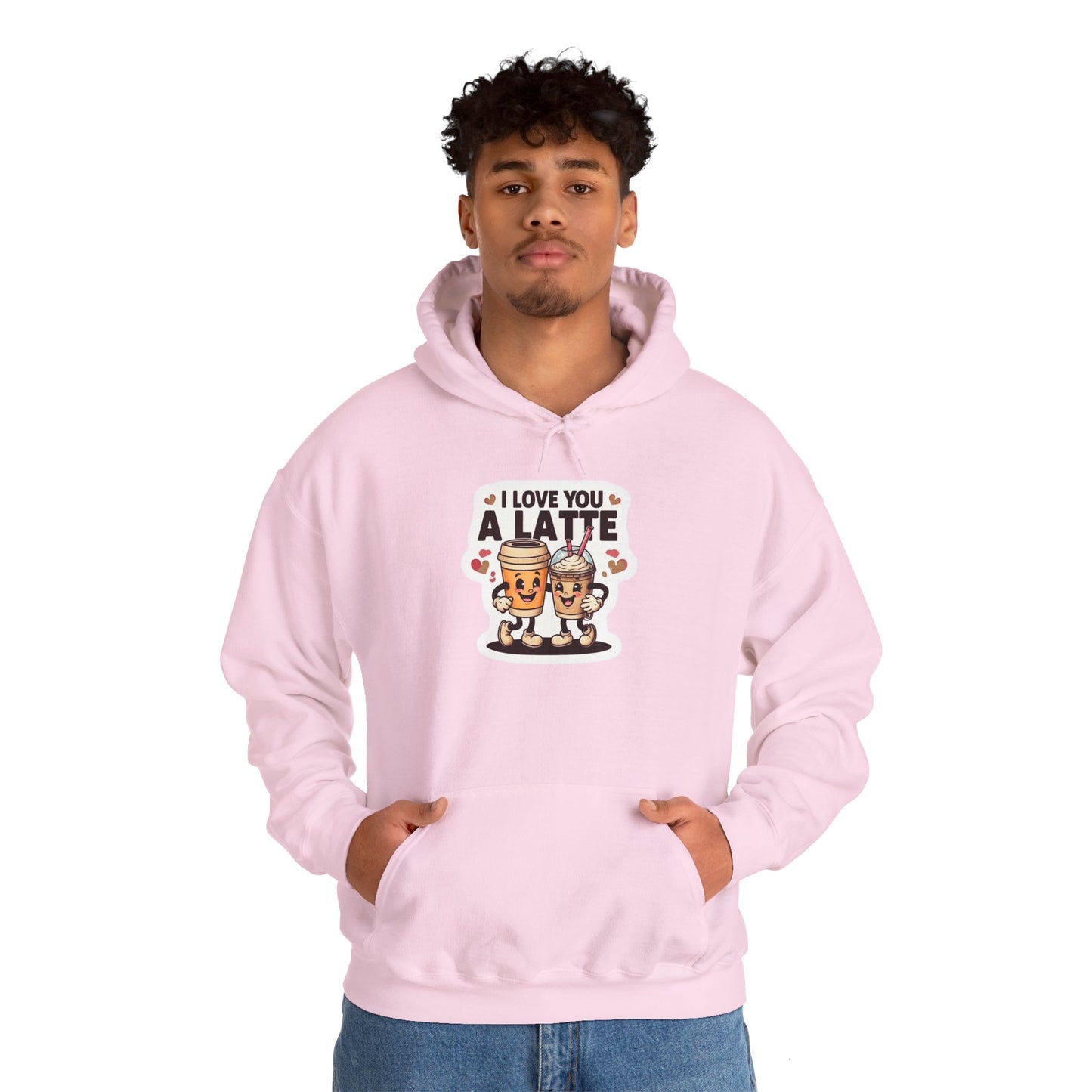 Love You A Latte - Unisex Heavy Blend™ Hooded Sweatshirt