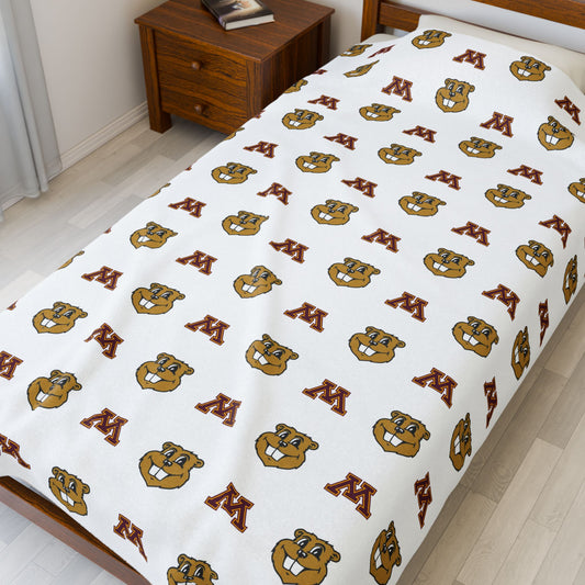 UofM Gophers ~ Velveteen Plush Blanket