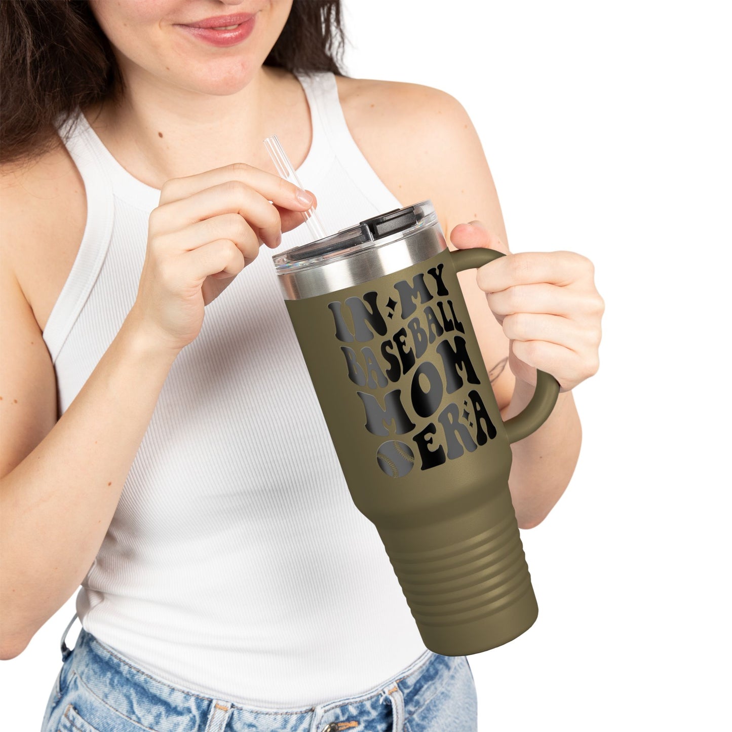 Baseball Mom Era Insulated Travel Mug - 40oz