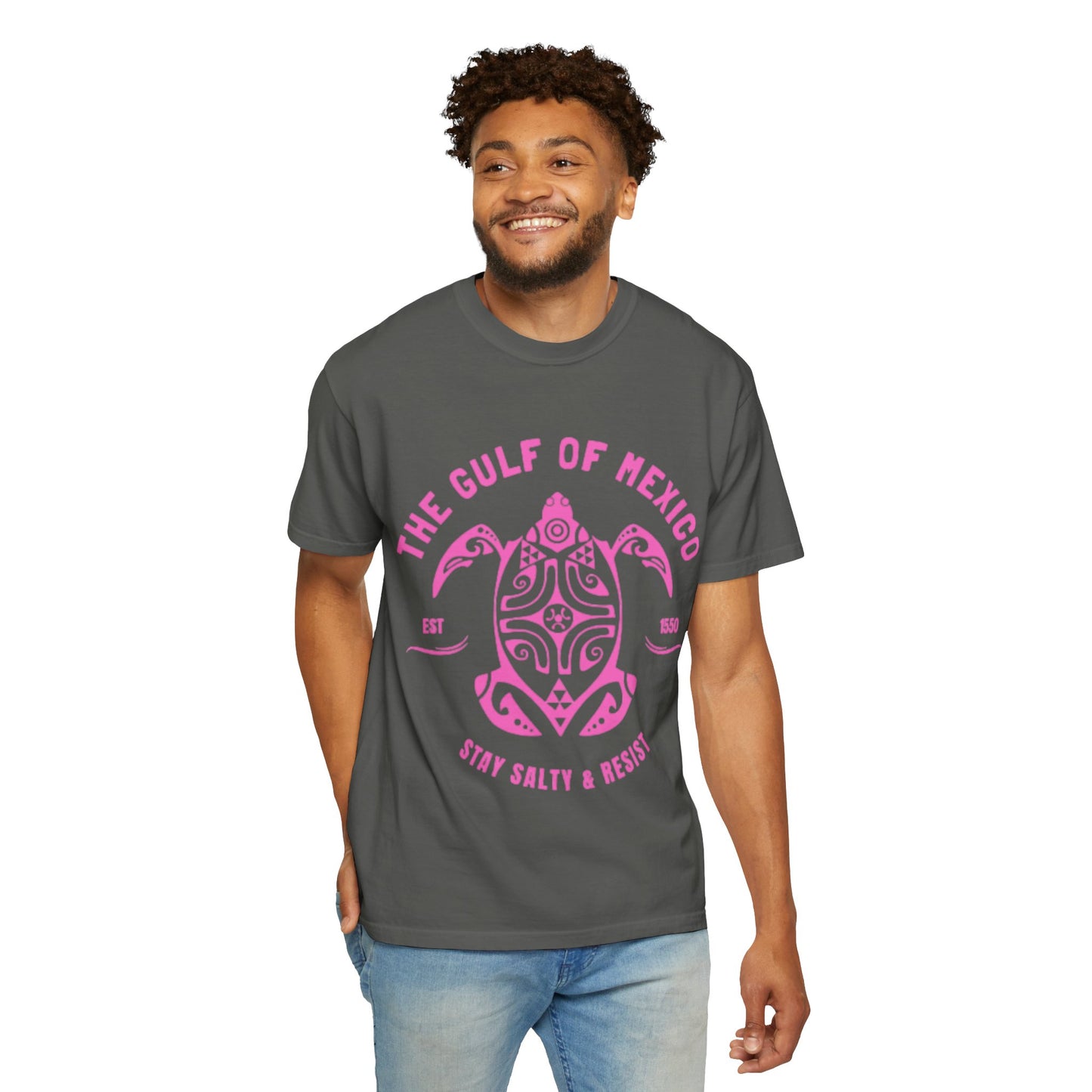 Gulf of Mexico Graphic T-Shirt (PinkText)