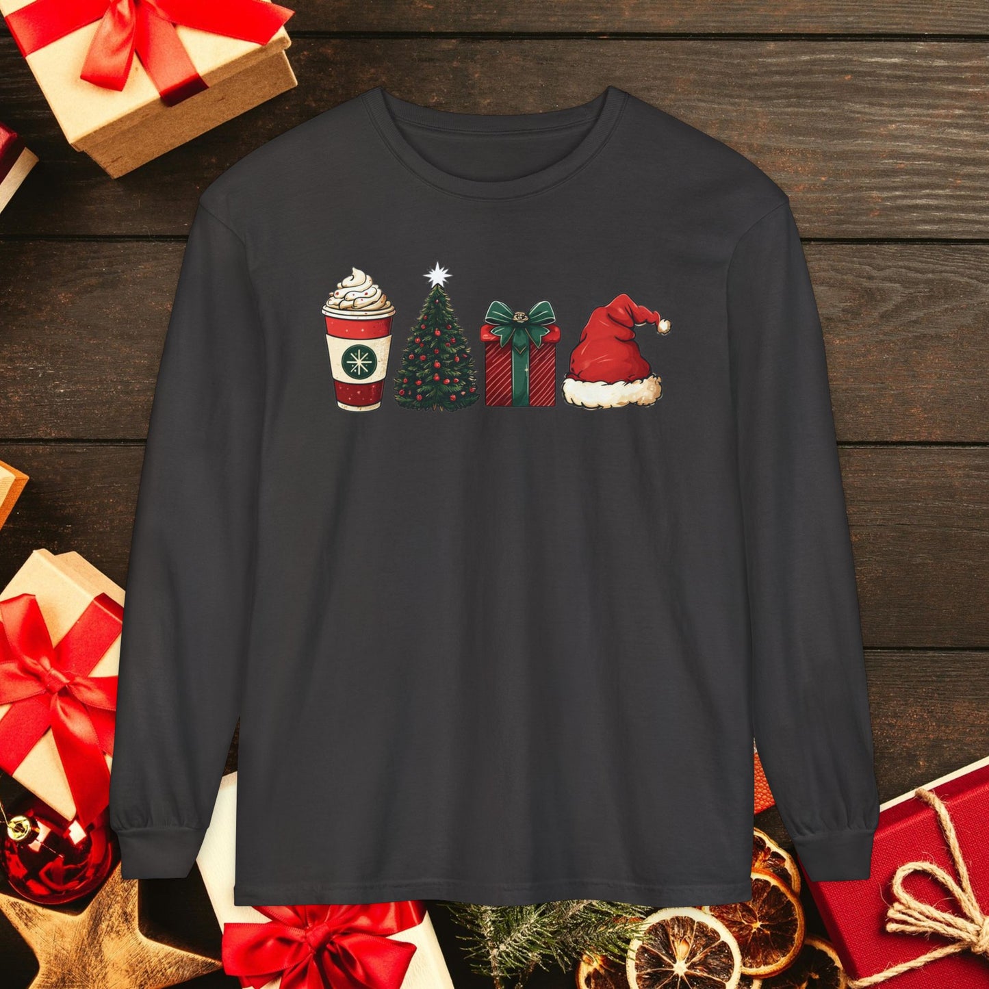 Christmas Icons Long Sleeve T-Shirt