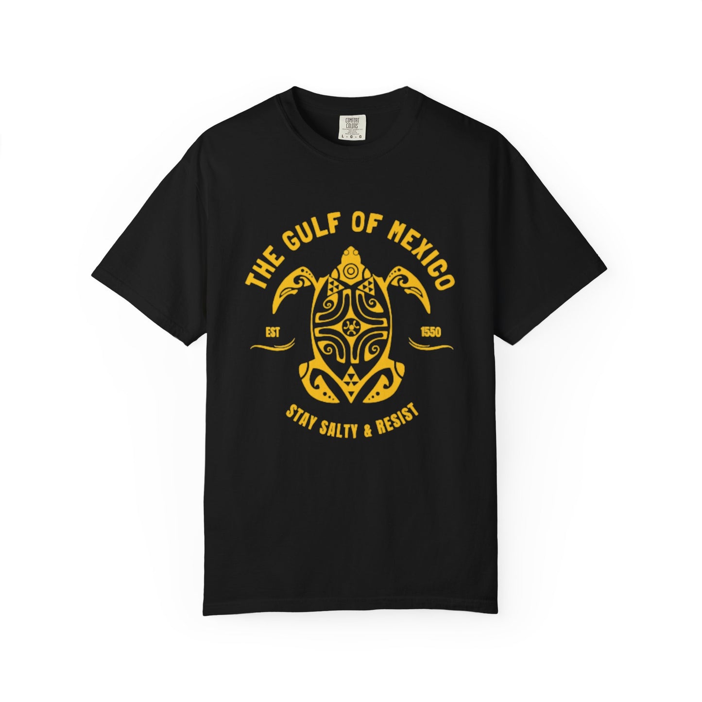 Gulf of Mexico Graphic T-Shirt (Gold Text)