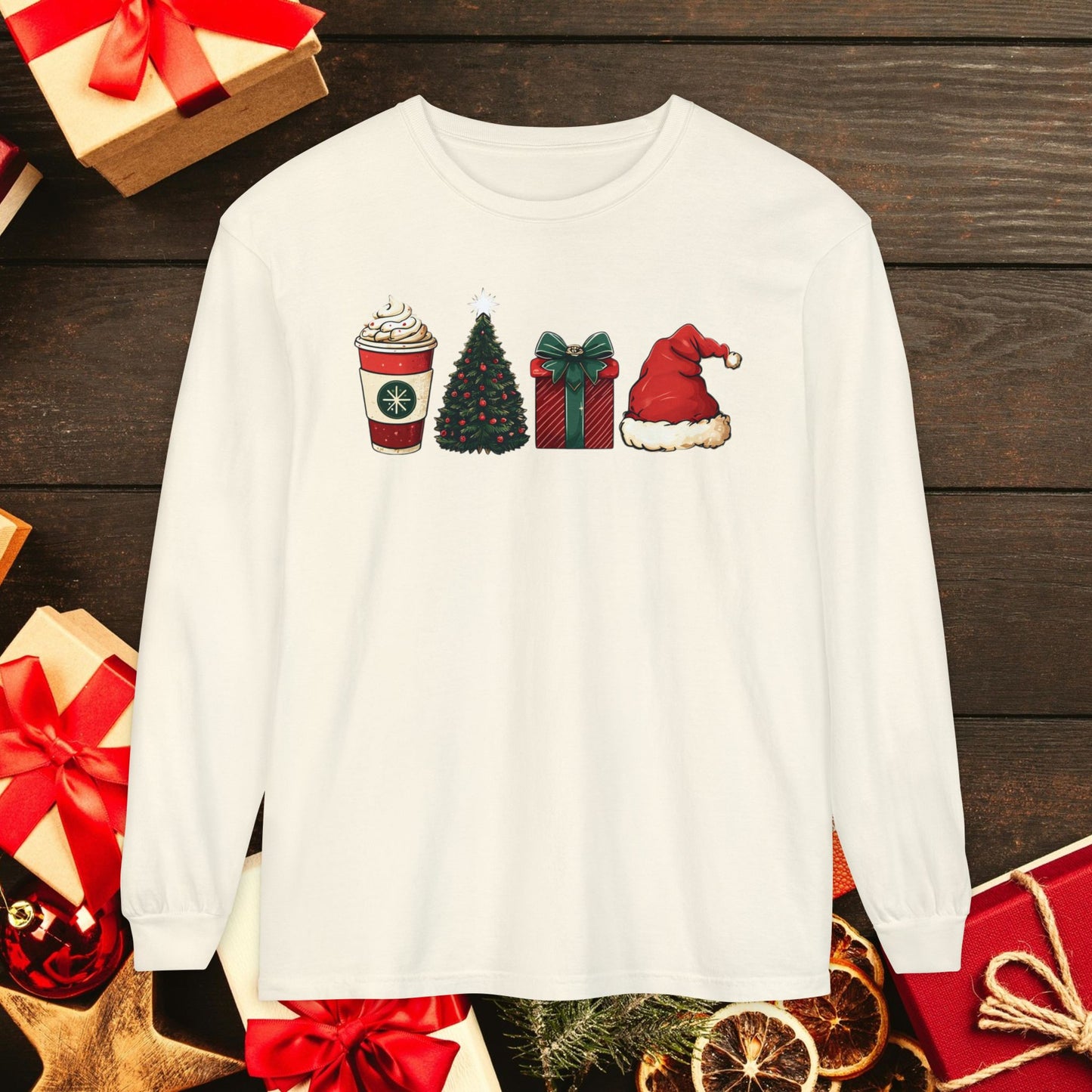 Christmas Icons Long Sleeve T-Shirt