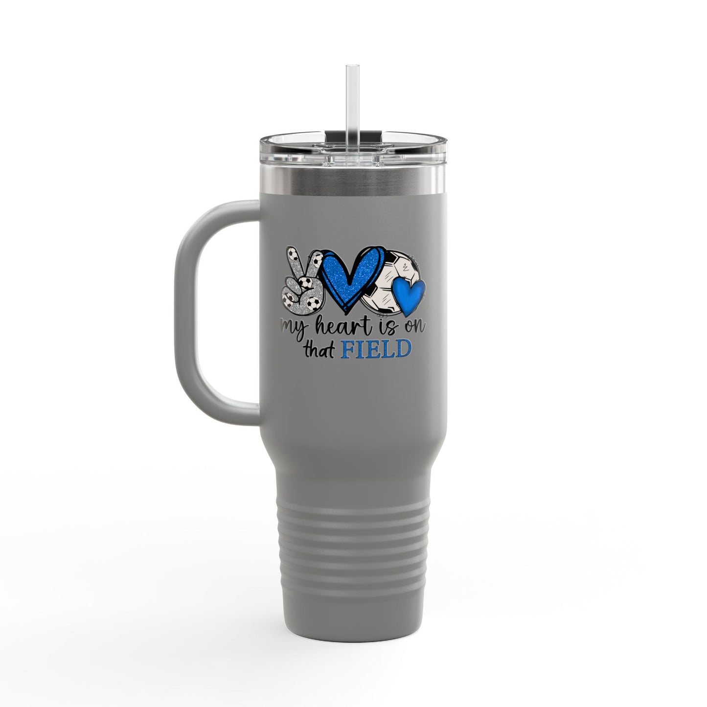 My Heart is on that Field Insulated Tumbler - 40oz