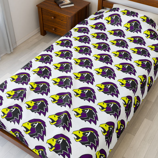 Chaska Hawks ~ Velveteen Plush Blanket