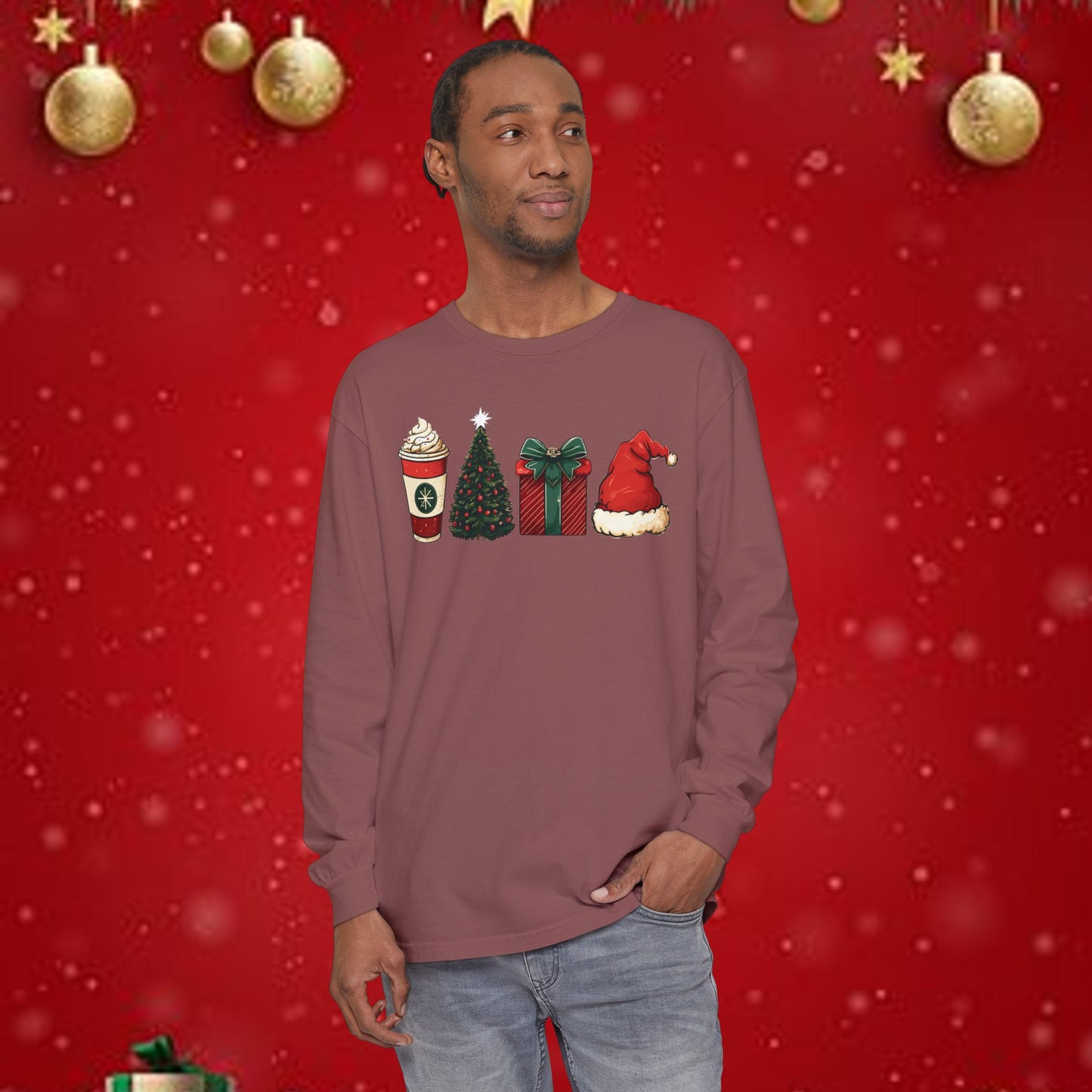 Christmas Icons Long Sleeve T-Shirt