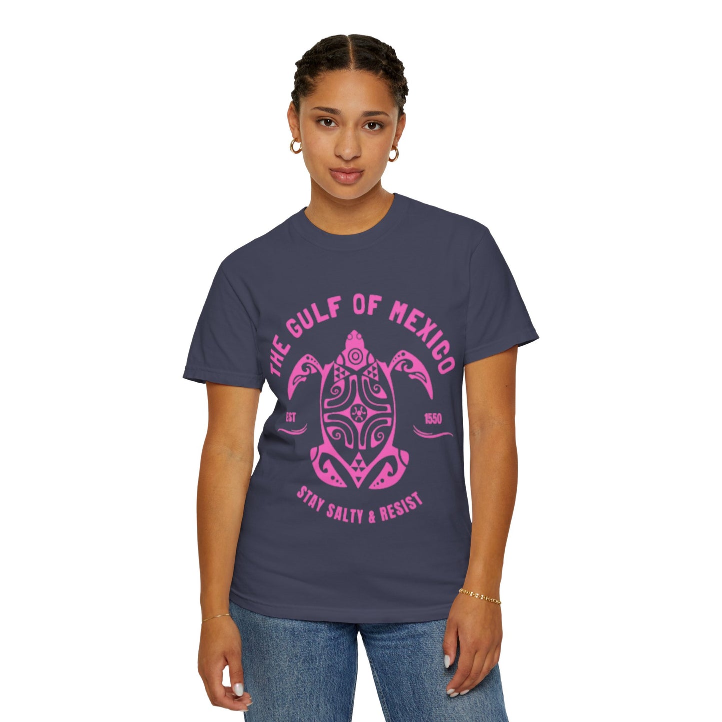 Gulf of Mexico Graphic T-Shirt (PinkText)