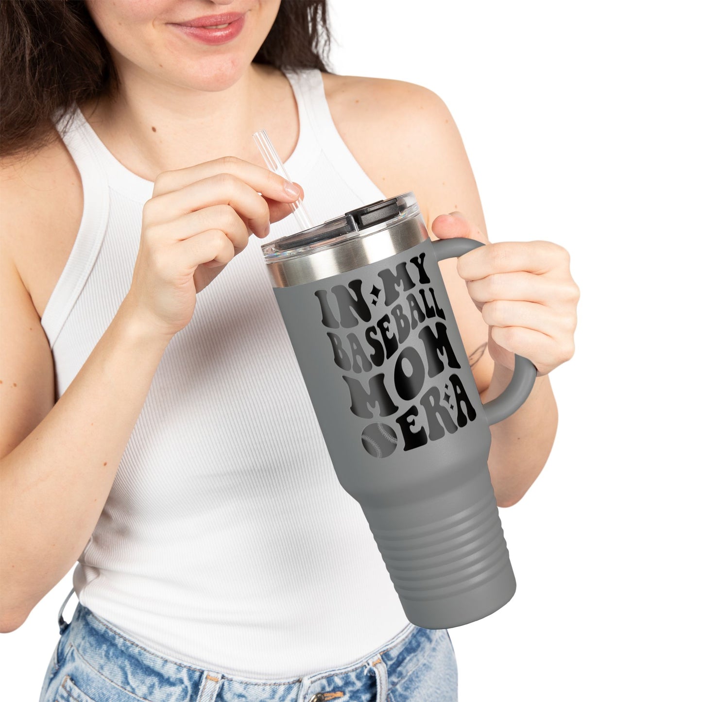 Baseball Mom Era Insulated Travel Mug - 40oz