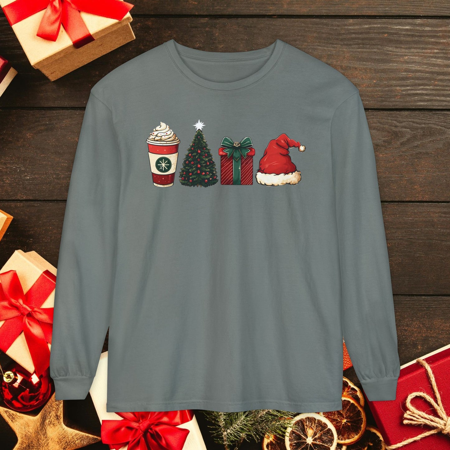 Christmas Icons Long Sleeve T-Shirt