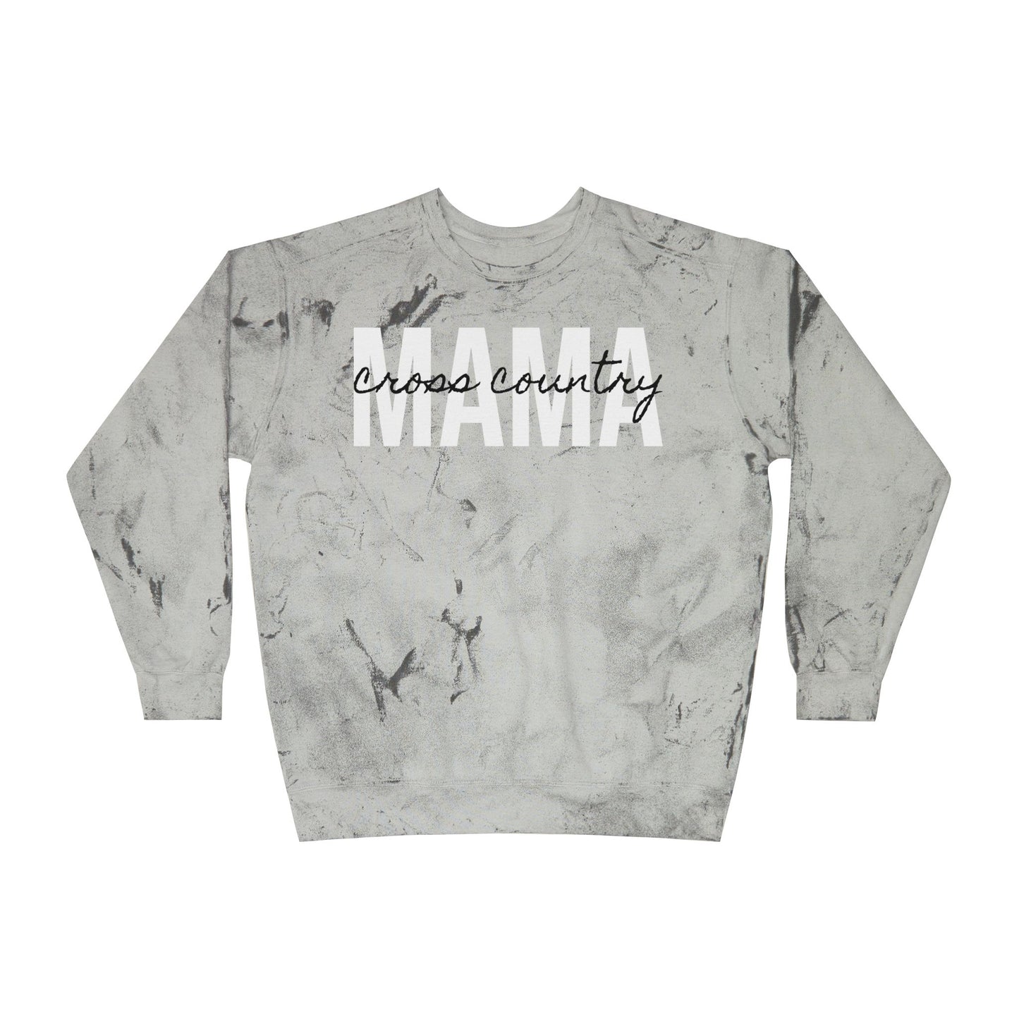 Cross Country Running Mama Tie Dye Sweatshirt