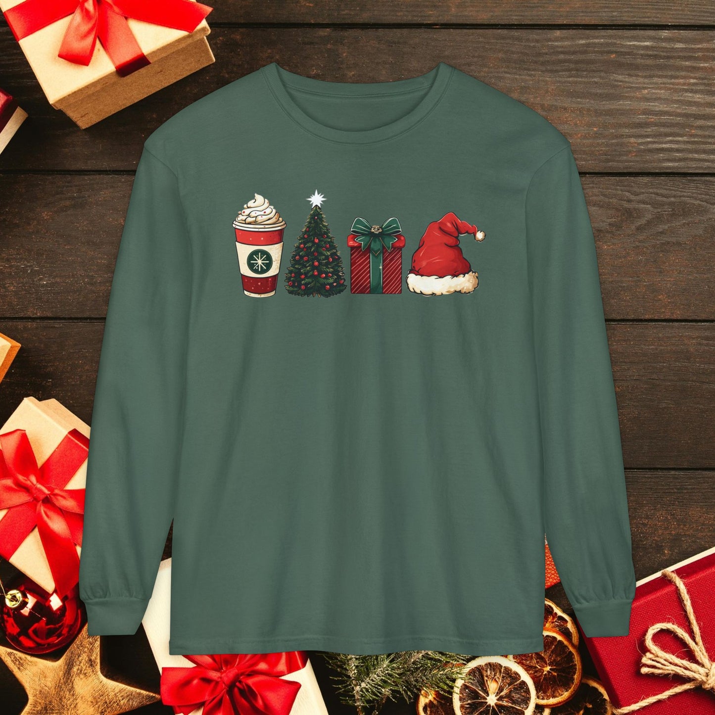 Christmas Icons Long Sleeve T-Shirt