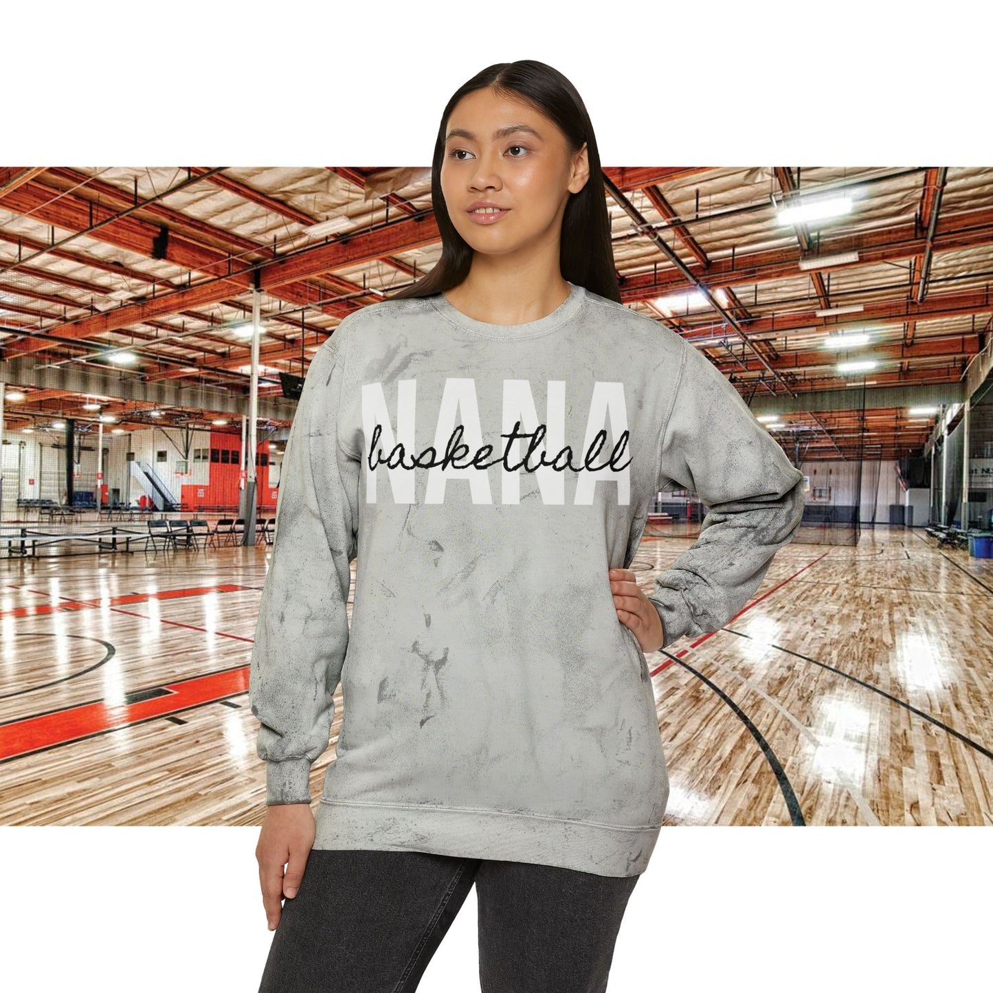 Basketball NanaTie Dye Sweatshirt