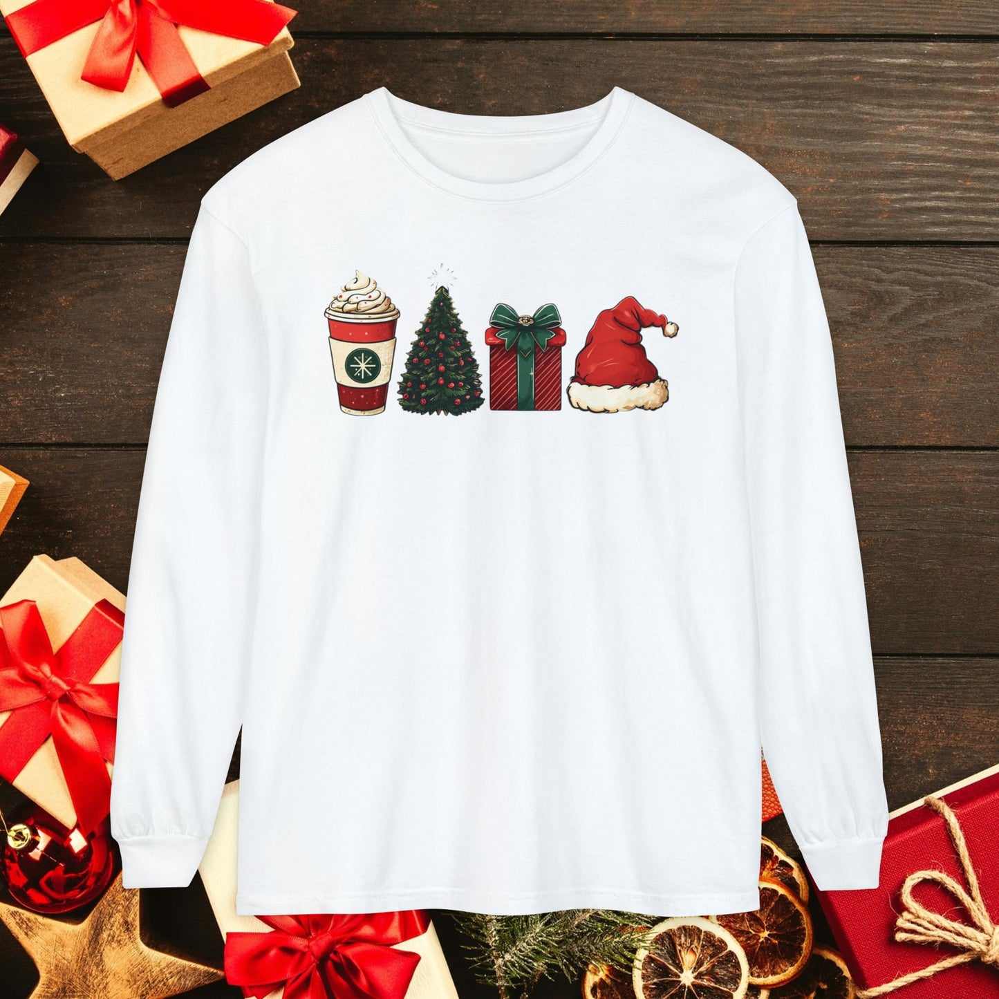 Christmas Icons Long Sleeve T-Shirt