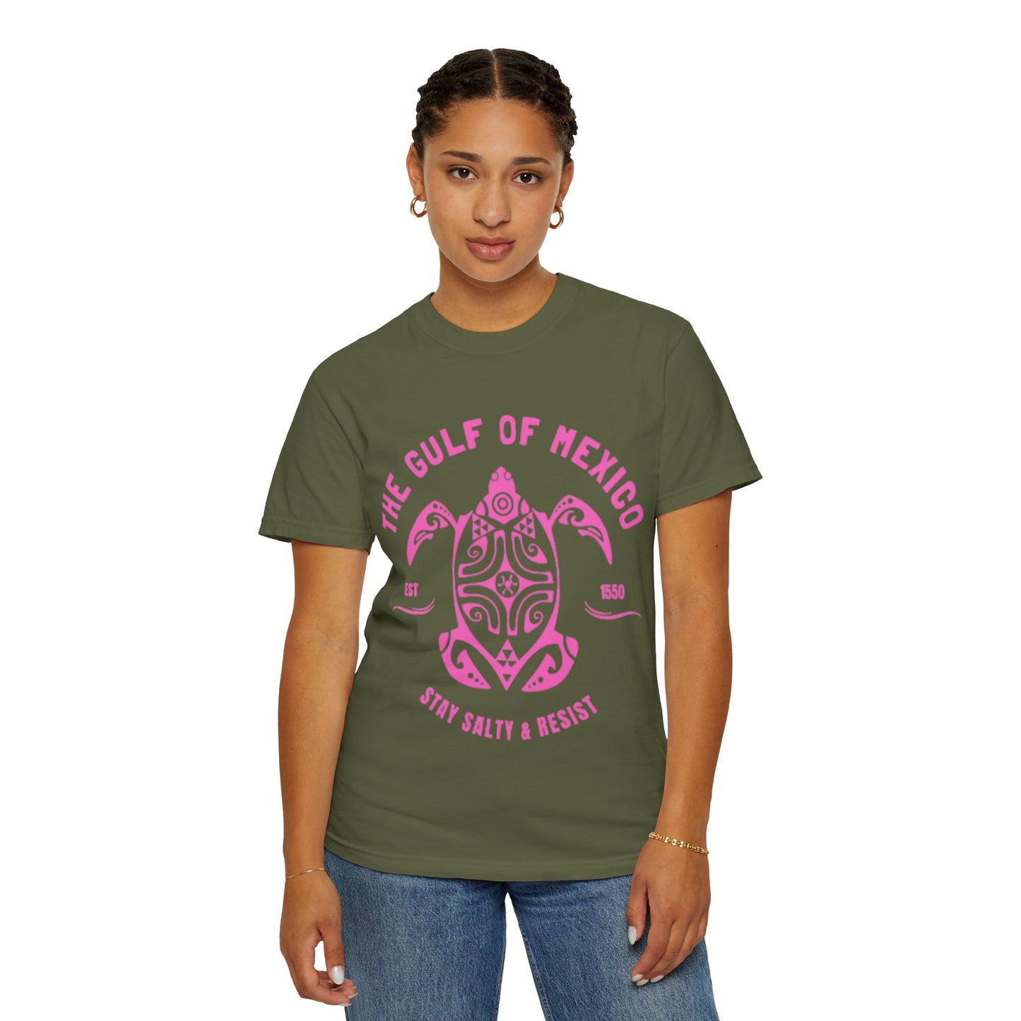 Gulf of Mexico Graphic T-Shirt (PinkText)