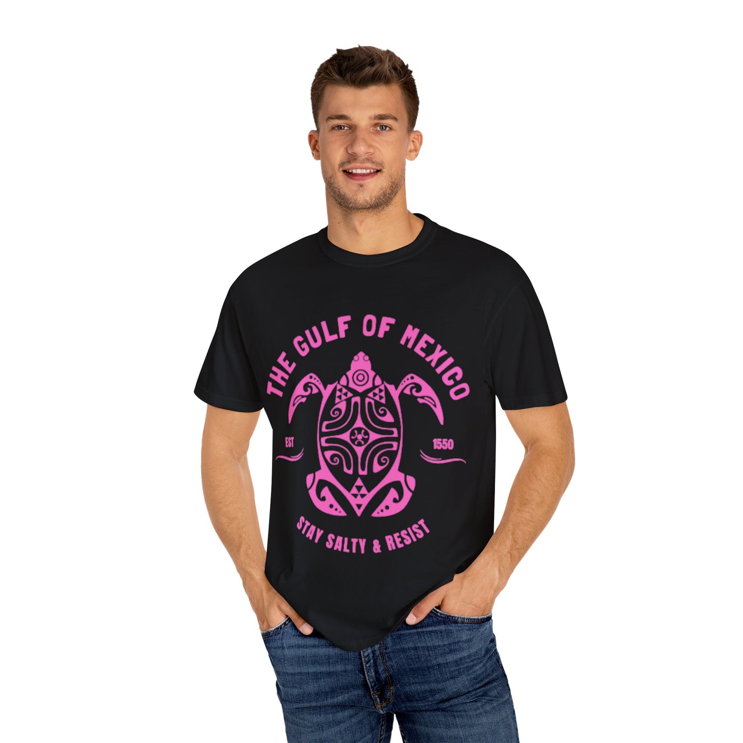 Gulf of Mexico Graphic T-Shirt (PinkText)