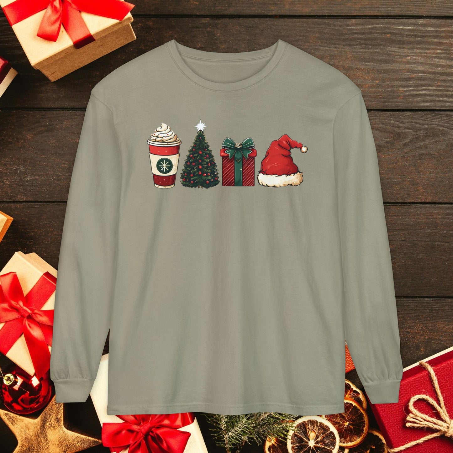 Christmas Icons Long Sleeve T-Shirt