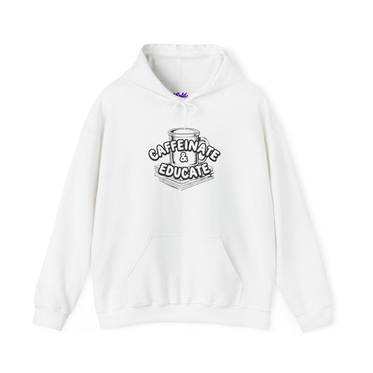 Caffeinate & Educate Unisex Heavy Blend™ Hooded Sweatshirt