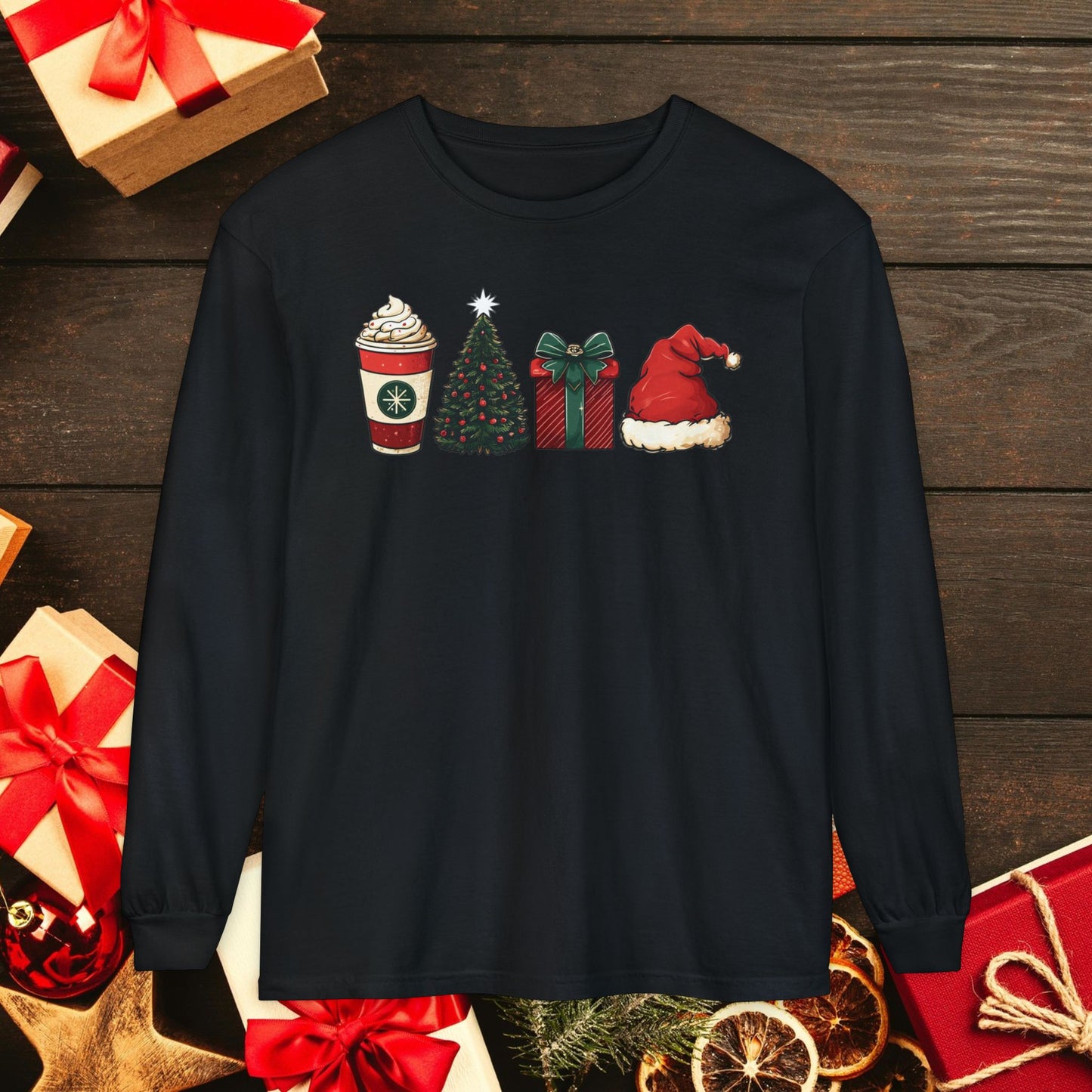 Christmas Icons Long Sleeve T-Shirt