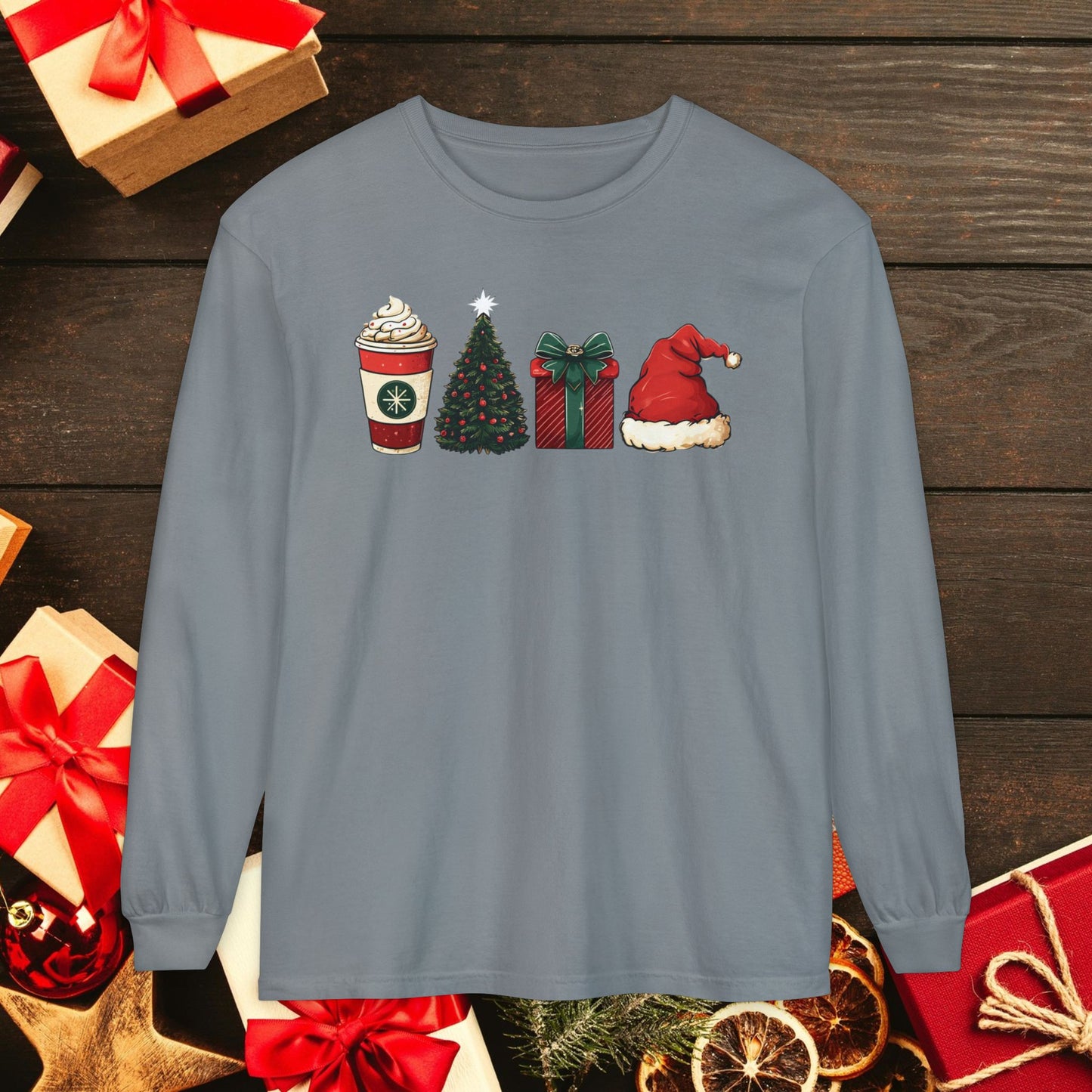 Christmas Icons Long Sleeve T-Shirt