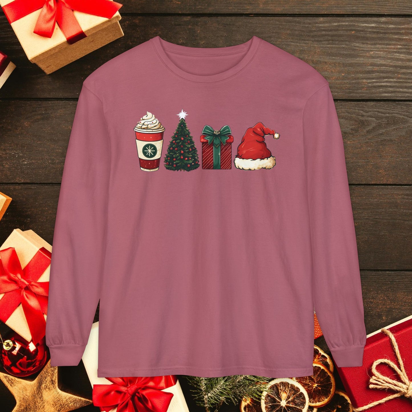 Christmas Icons Long Sleeve T-Shirt