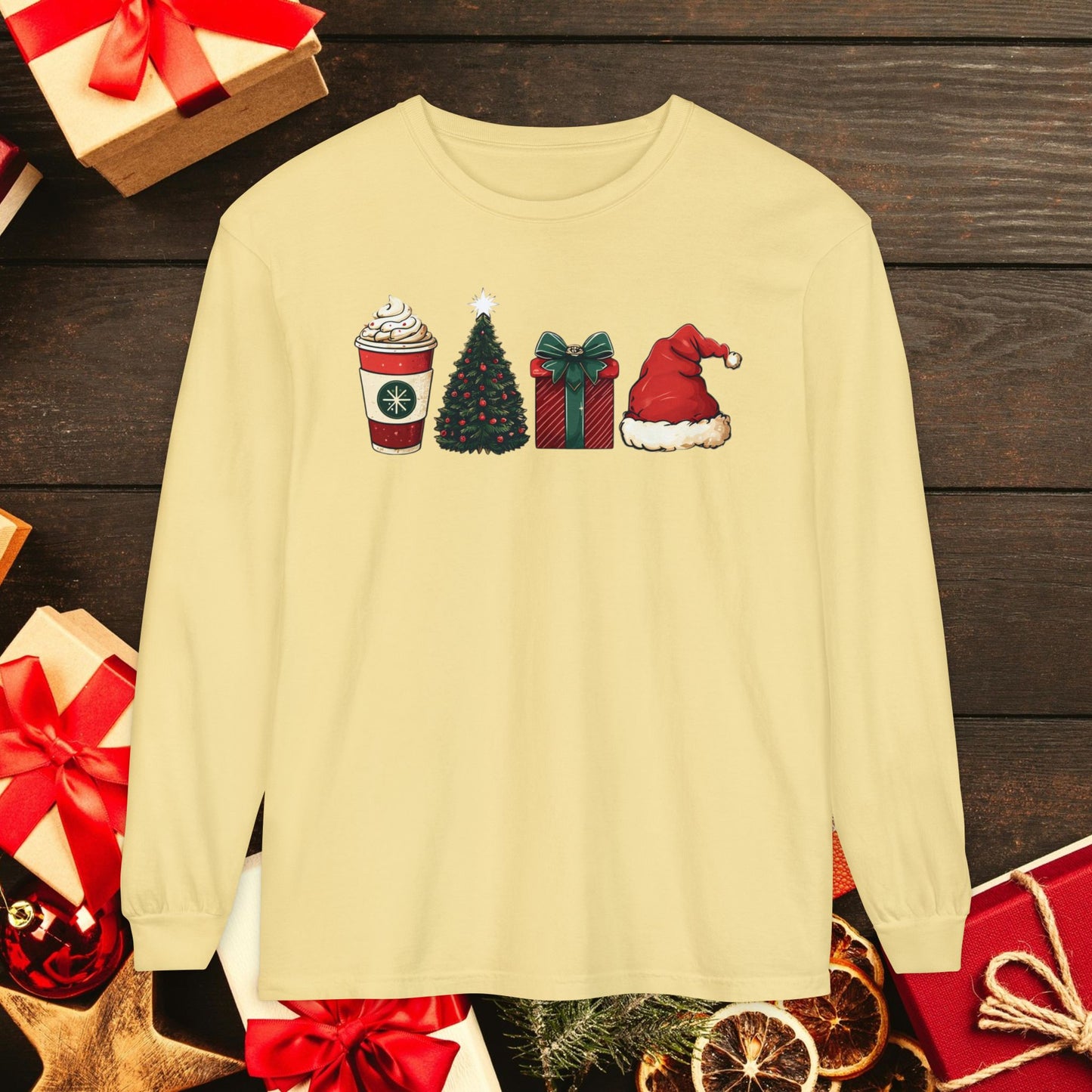 Christmas Icons Long Sleeve T-Shirt