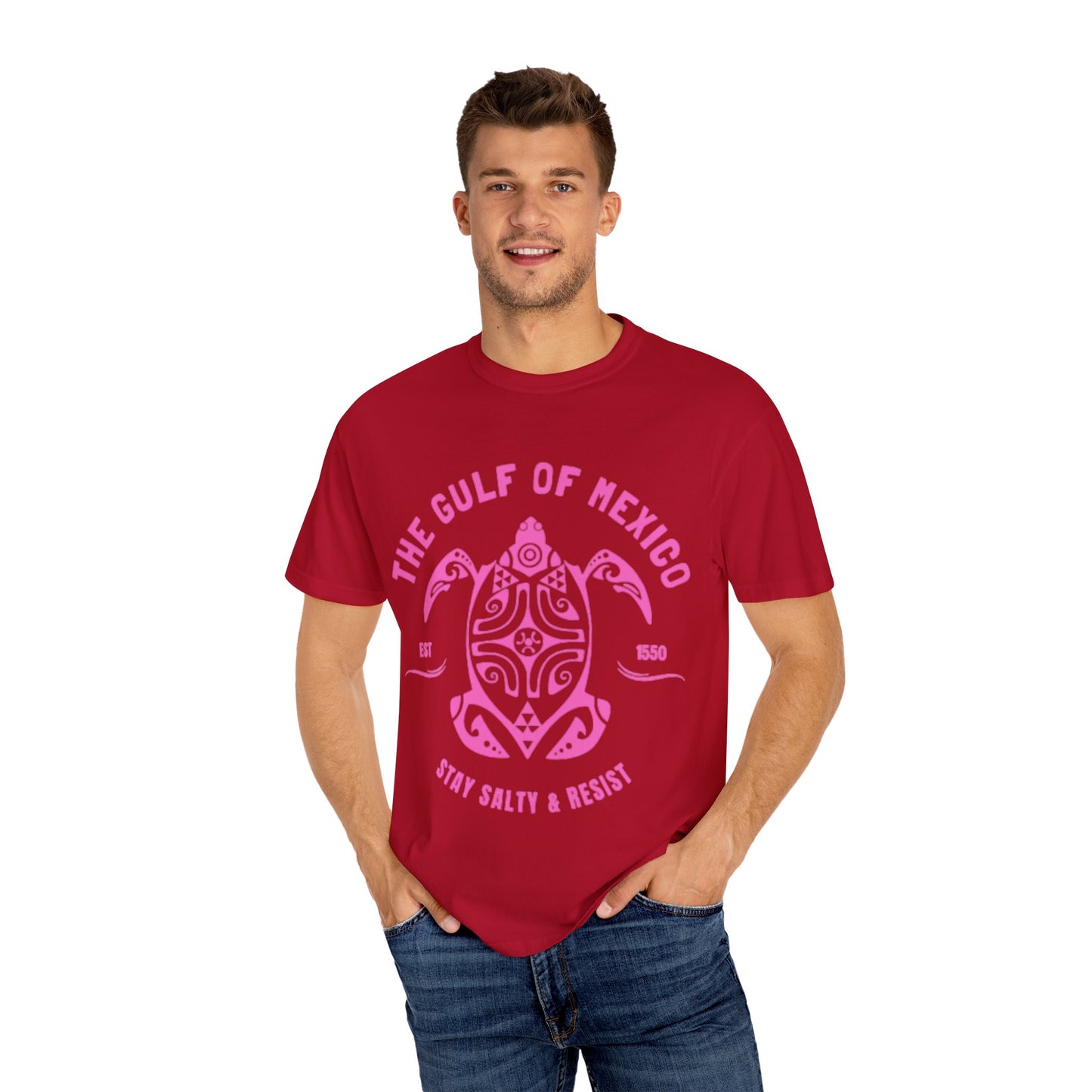 Gulf of Mexico Graphic T-Shirt (PinkText)